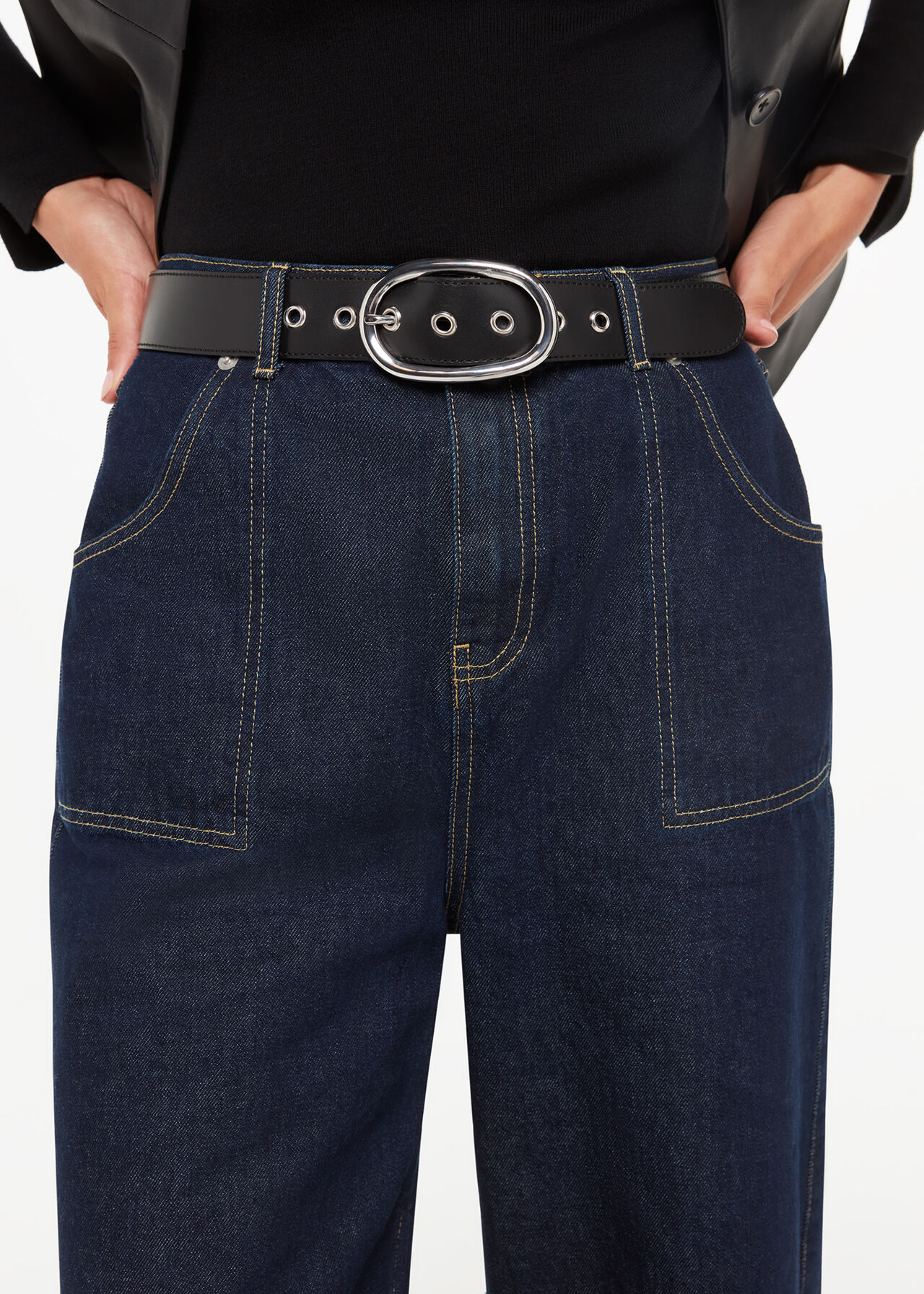 Eyelet Detail Belt