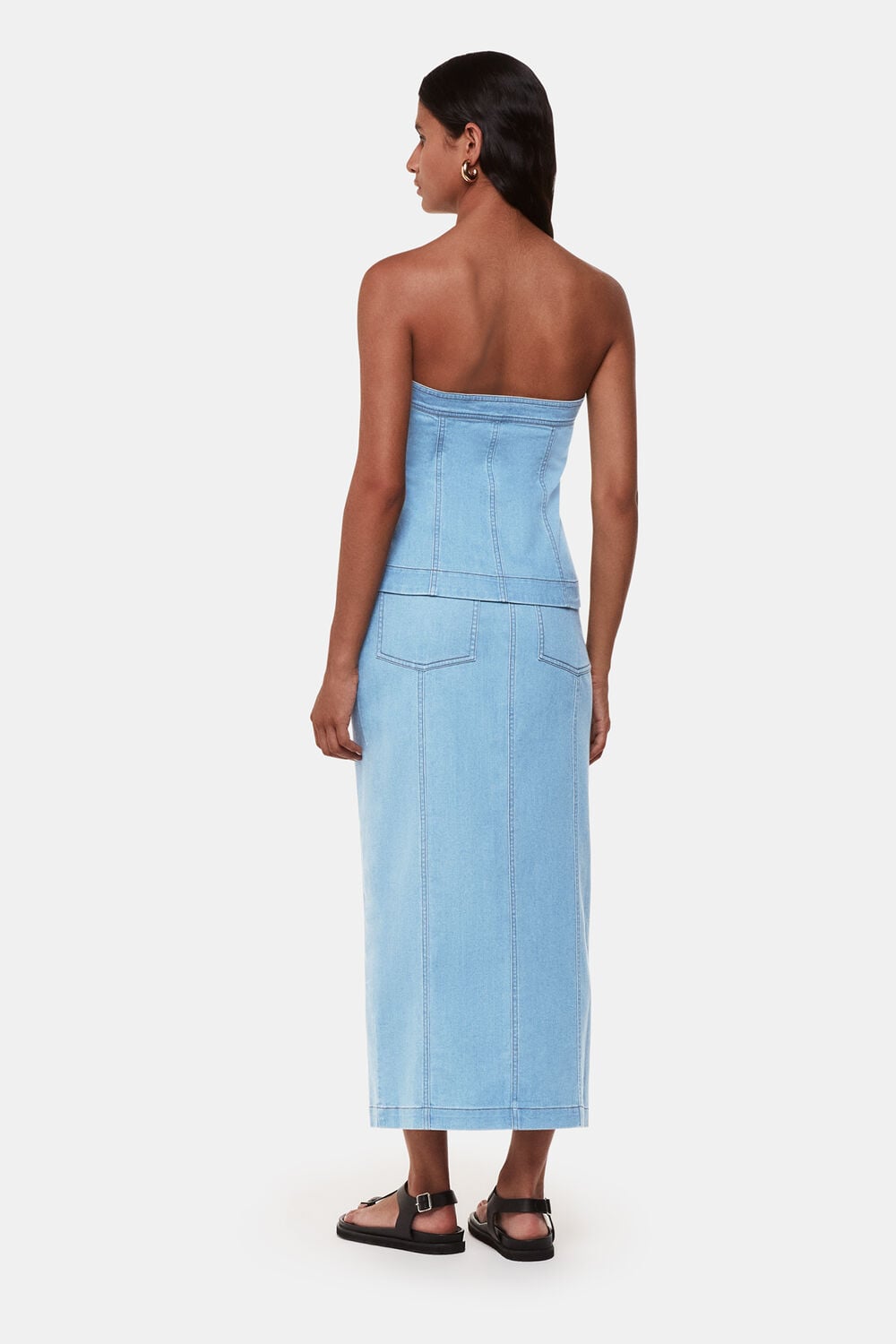 Denim Maxi Skirt