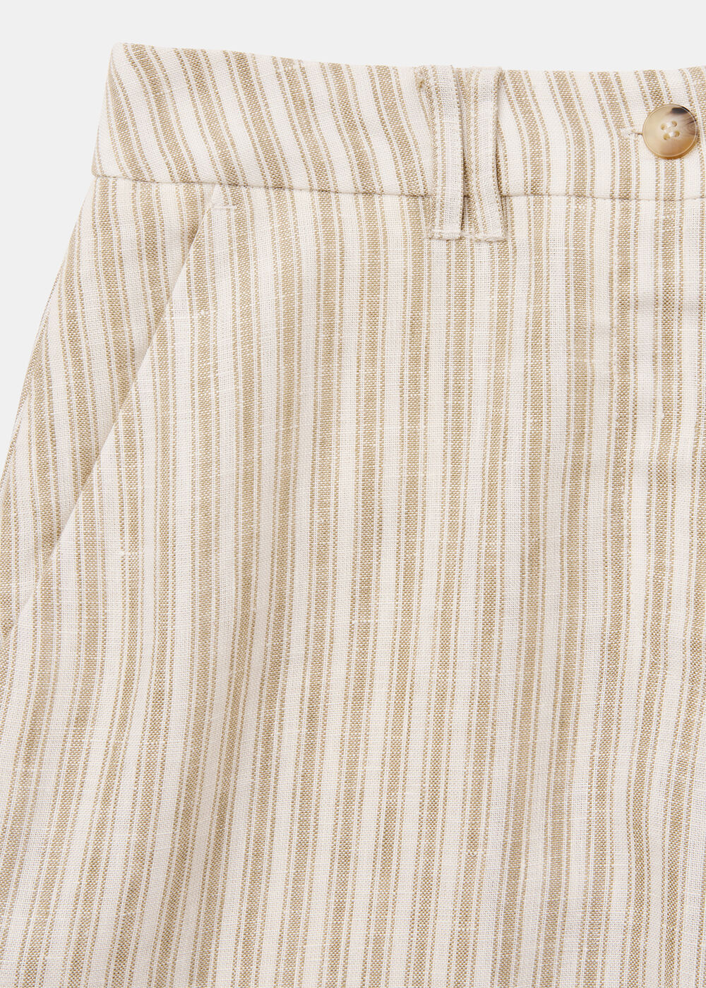 Petite Linen Stripe Trouser