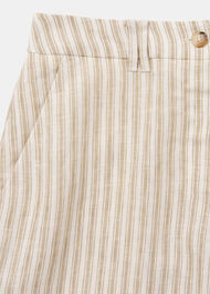 Petite Linen Stripe Trouser