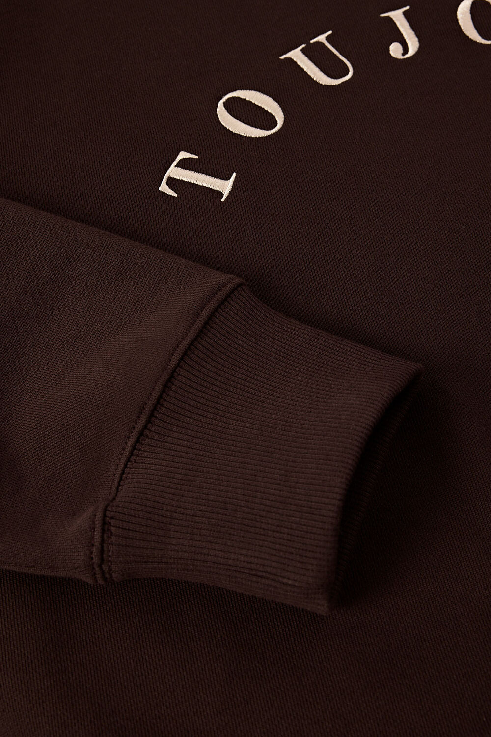 Chocolate Toujours Relaxed Cotton Sweat