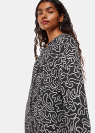 Petite Chain Print Flippy Dress