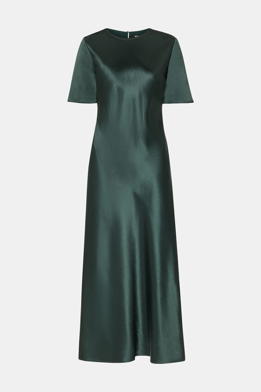 Dark Green Avery Satin Twist Dress