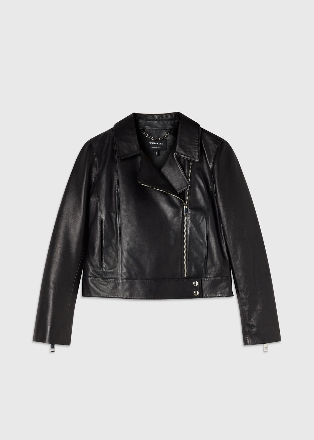 Clean Zip Leather Jacket
