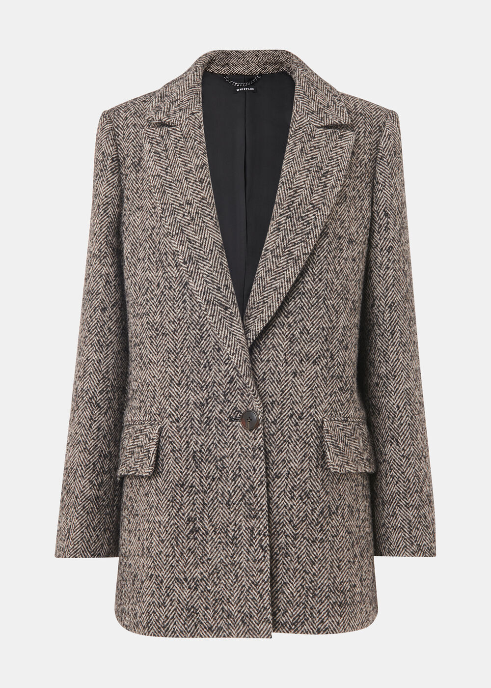 Noa Herringbone Short Coat
