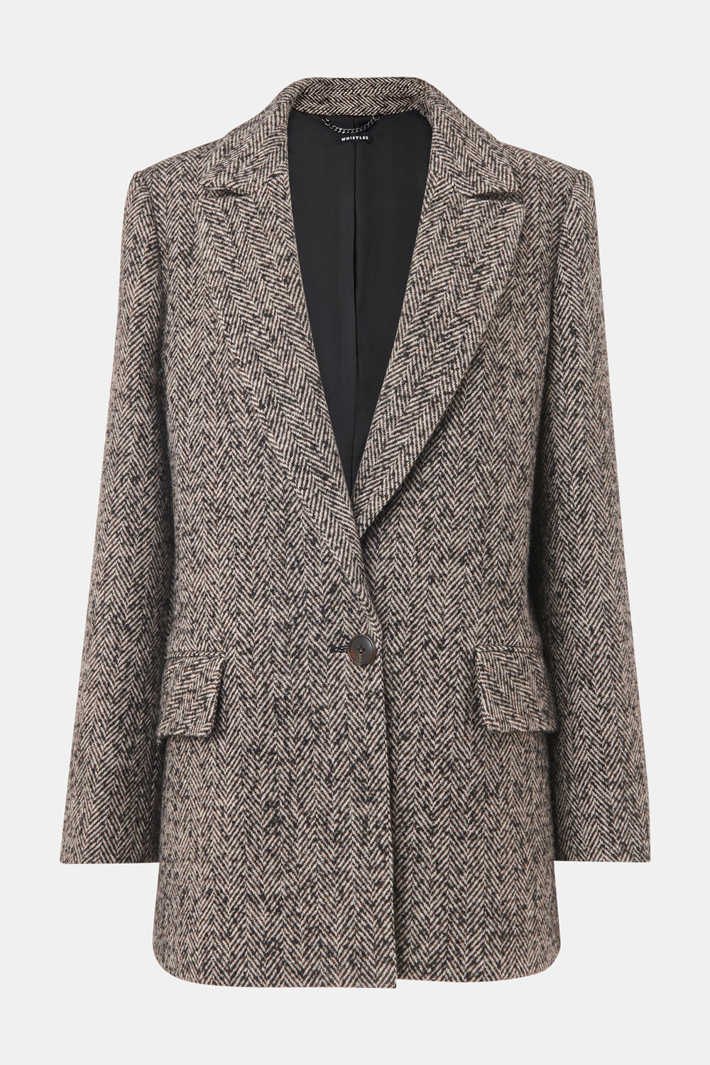Noa Herringbone Short Coat