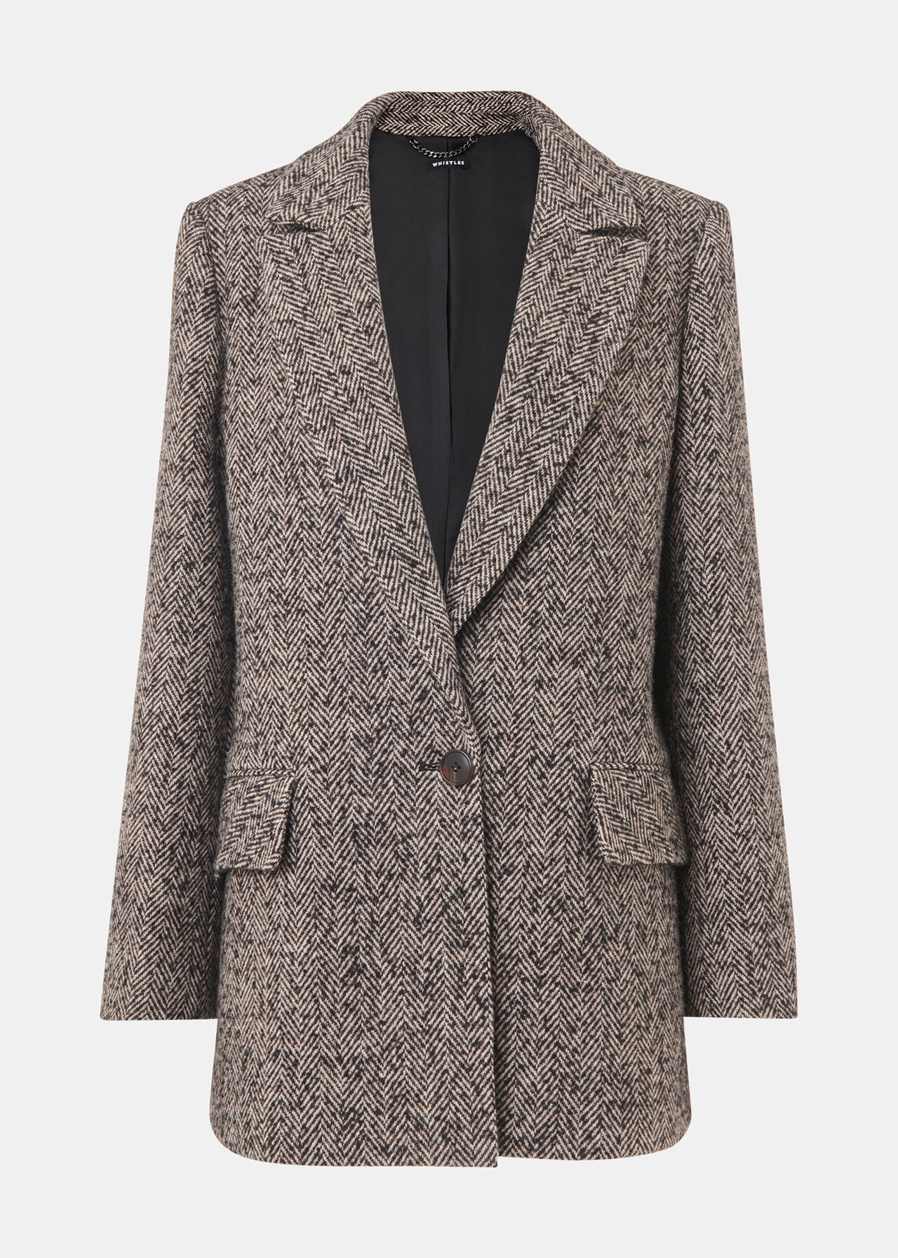 Noa Herringbone Short Coat