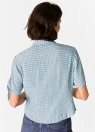 Oval Spot Tie Sleeve Shirt