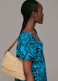 Karis Straw Shoulder Bag