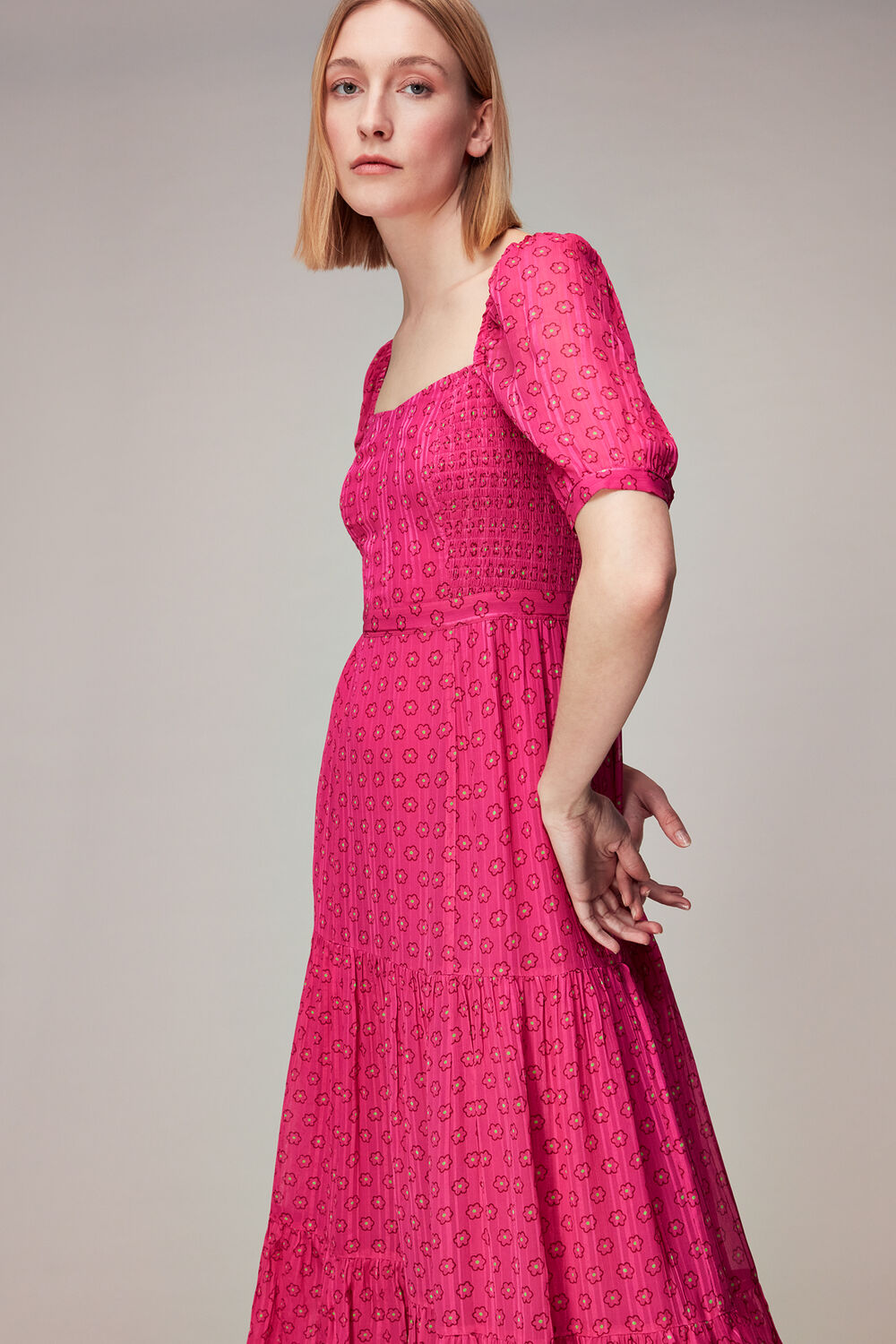 Amie Flower Charm Print Dress