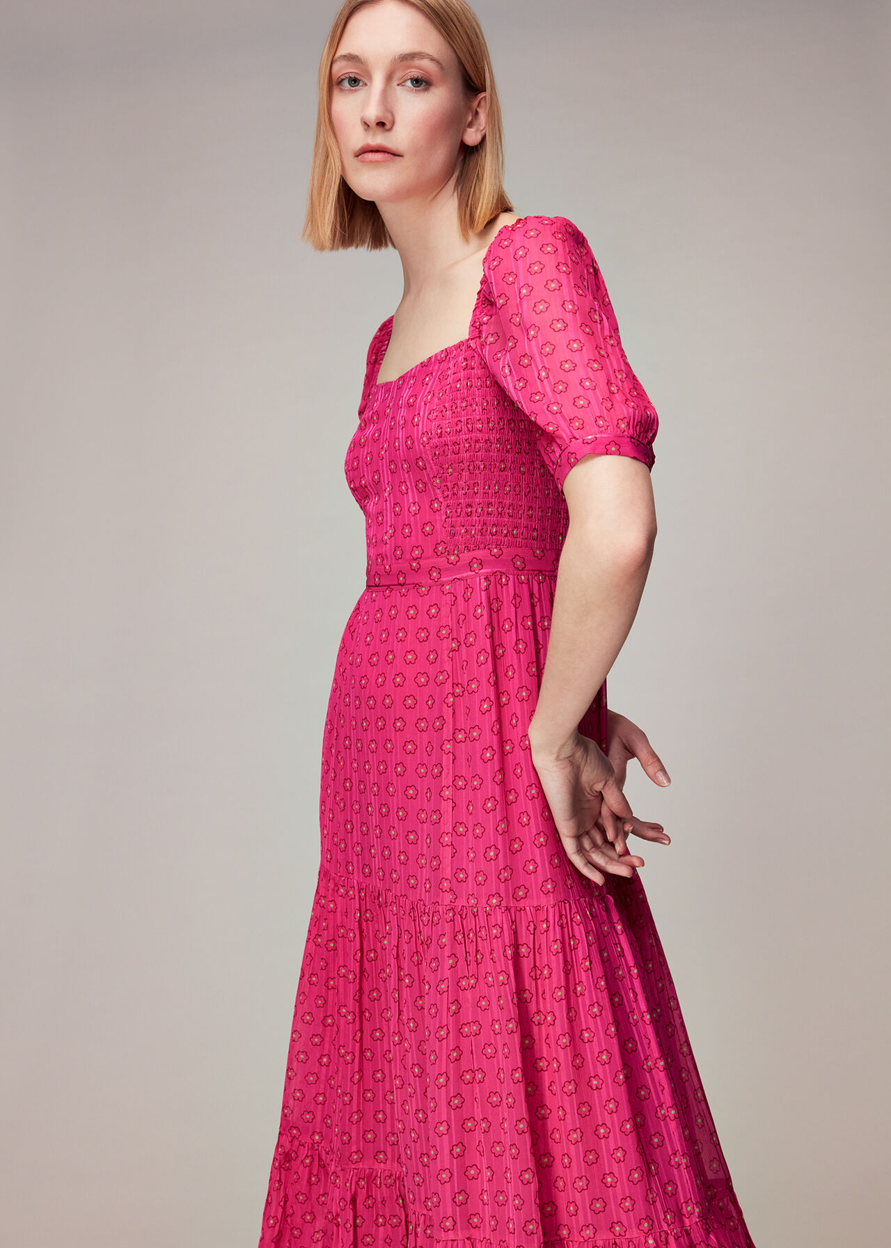 Amie Flower Charm Print Dress