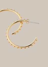 Studded Classic Hoop