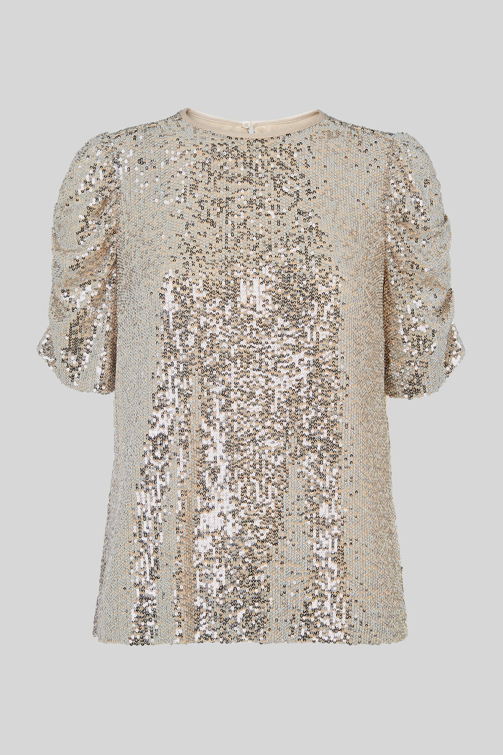 Seema Sequin Top Silver