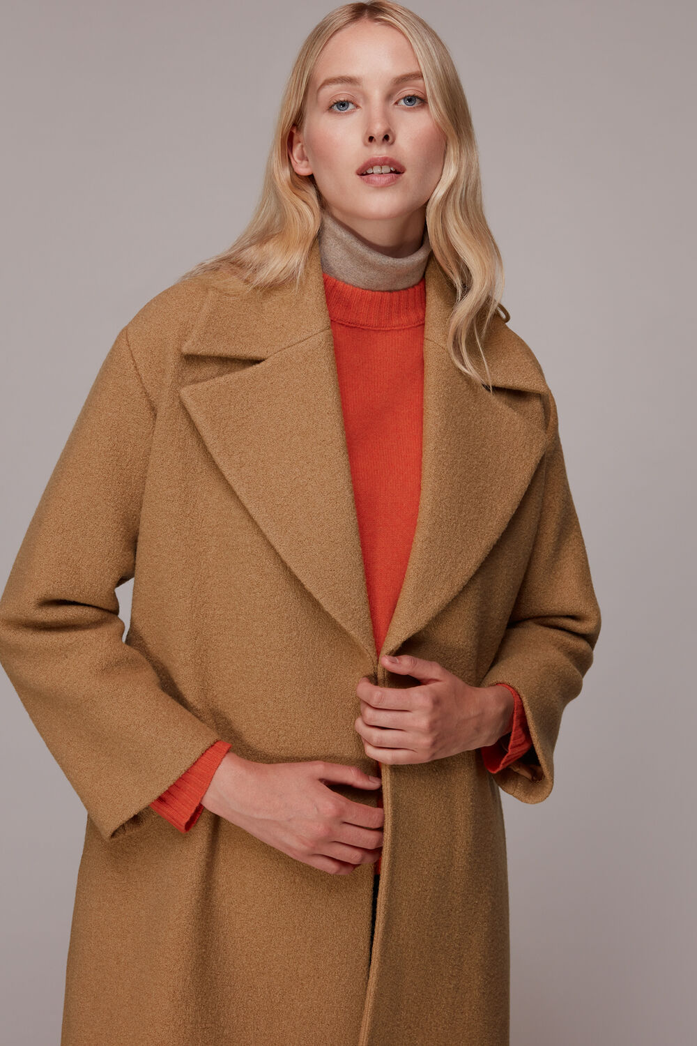 Lorna Wrap Wool Coat