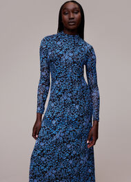 Boho Floral Minimal Mesh Dress