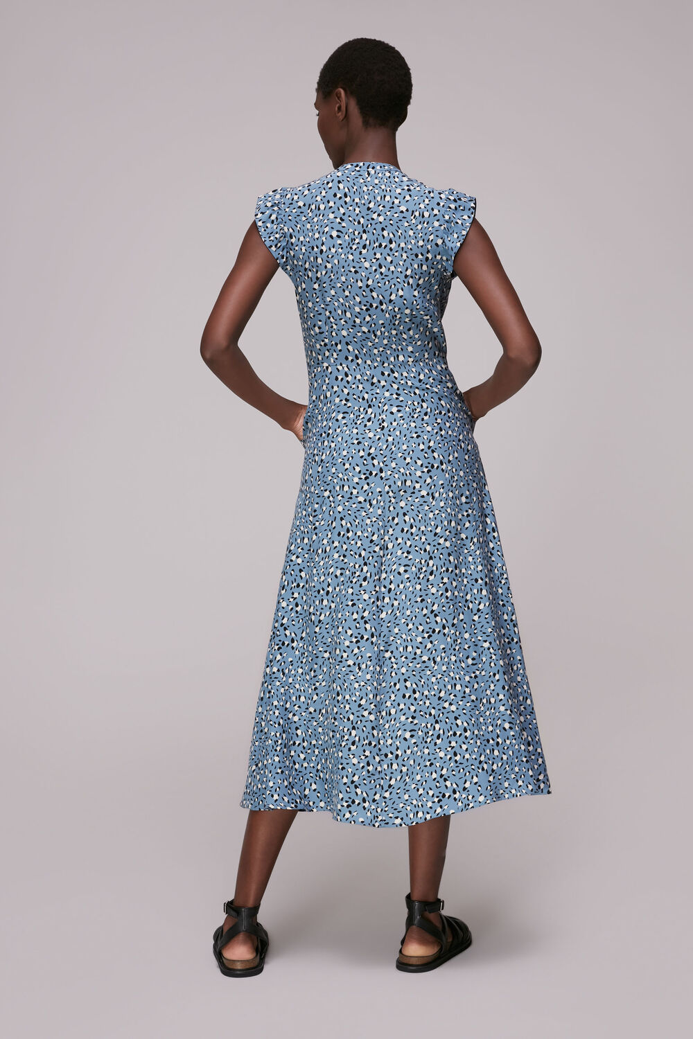 Wild Leopard Print Frill Dress