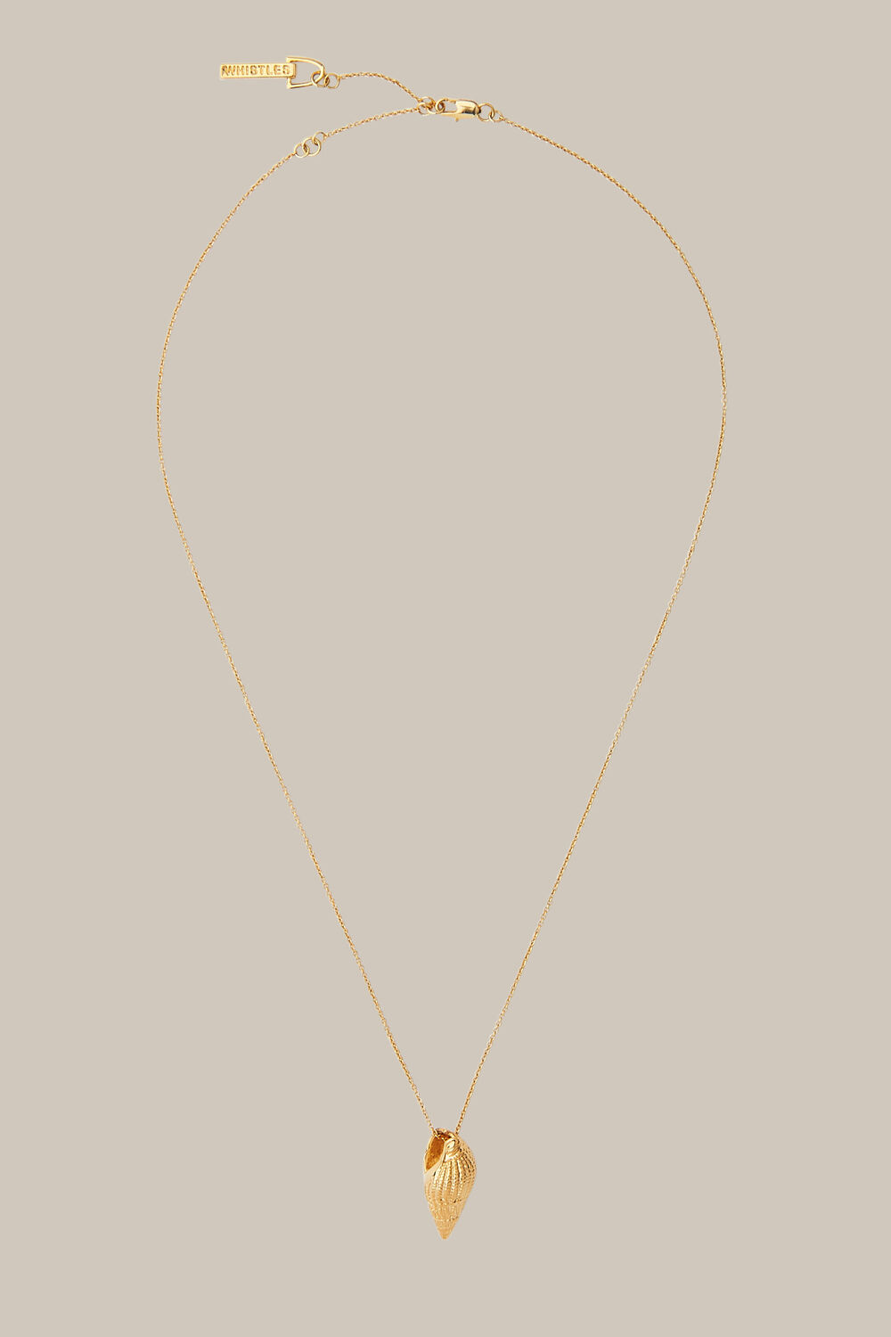 Shell Pendant Necklace Gold/Multi