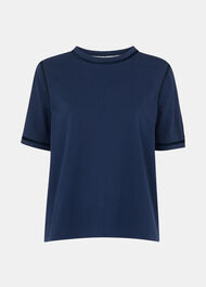 Broderie Trim Detail Tee