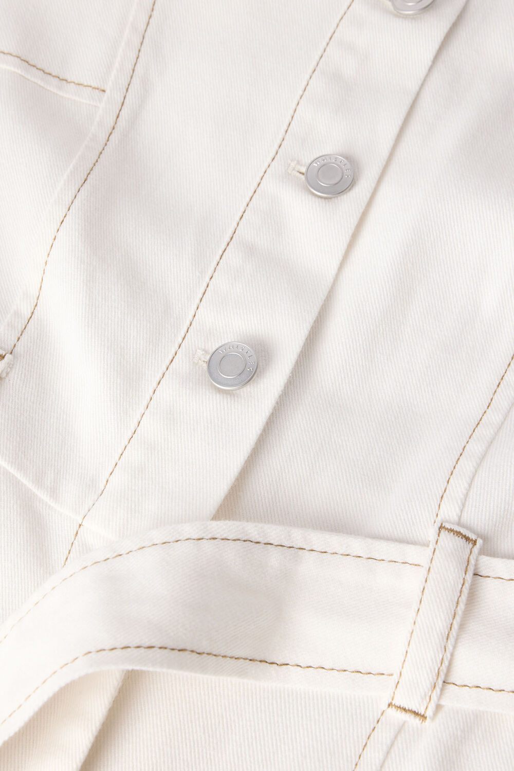 Ivory Button Down Jumpsuit