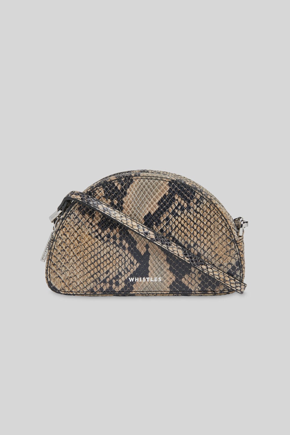 Jasmin Snake Half Moon Bag Snake Print