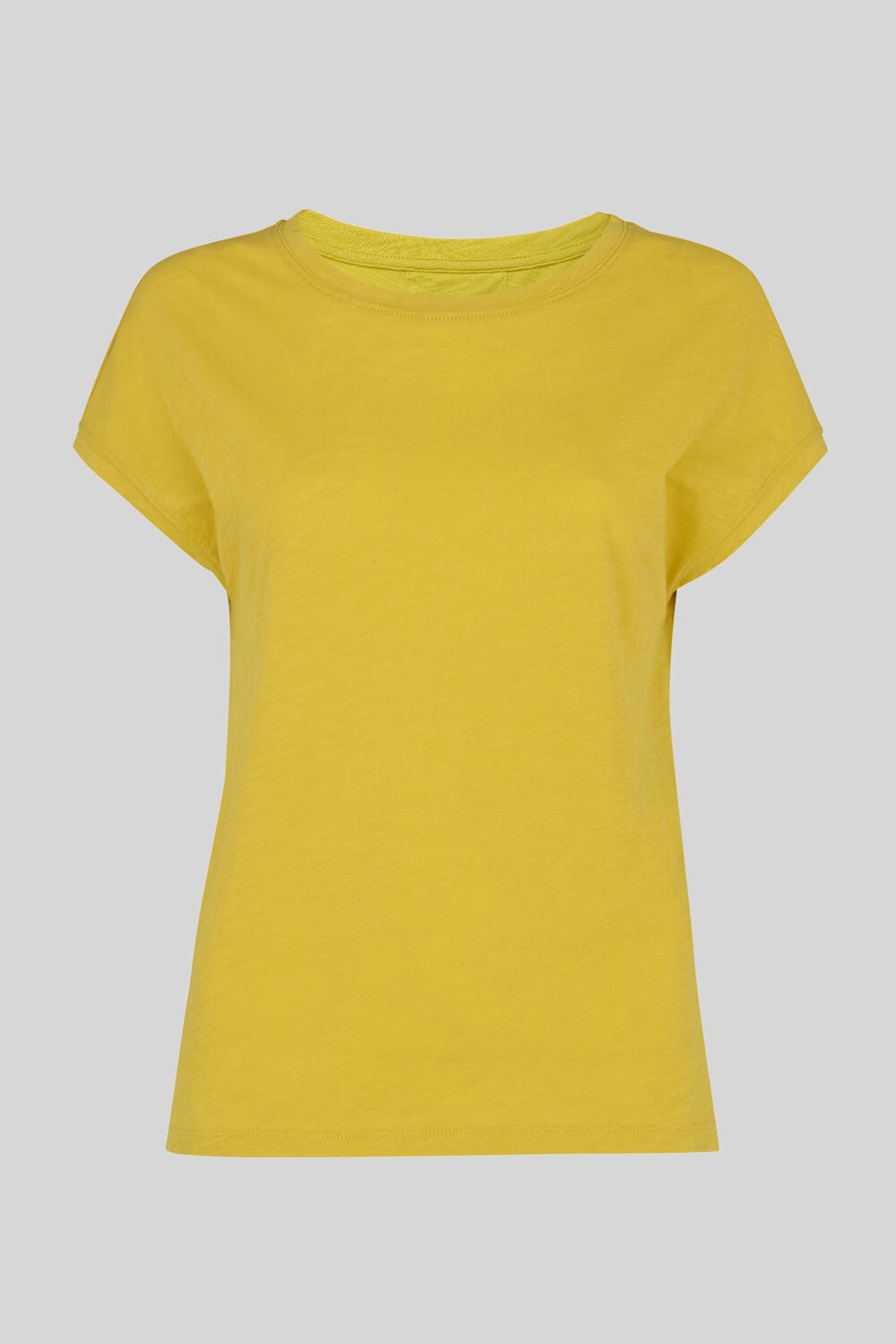 Minimal Cap Sleeve Tee Yellow