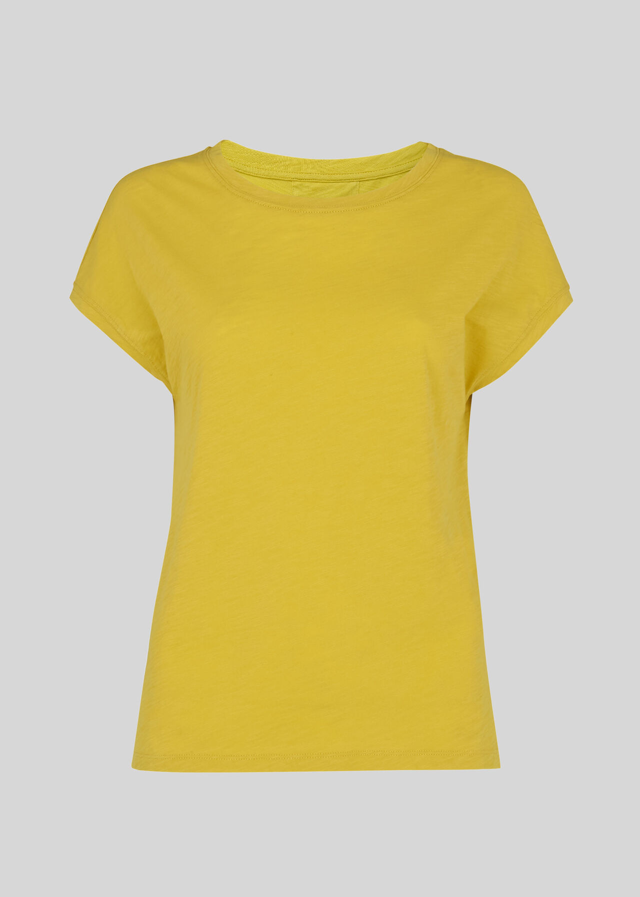 Minimal Cap Sleeve Tee Yellow