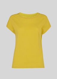 Minimal Cap Sleeve Tee Yellow