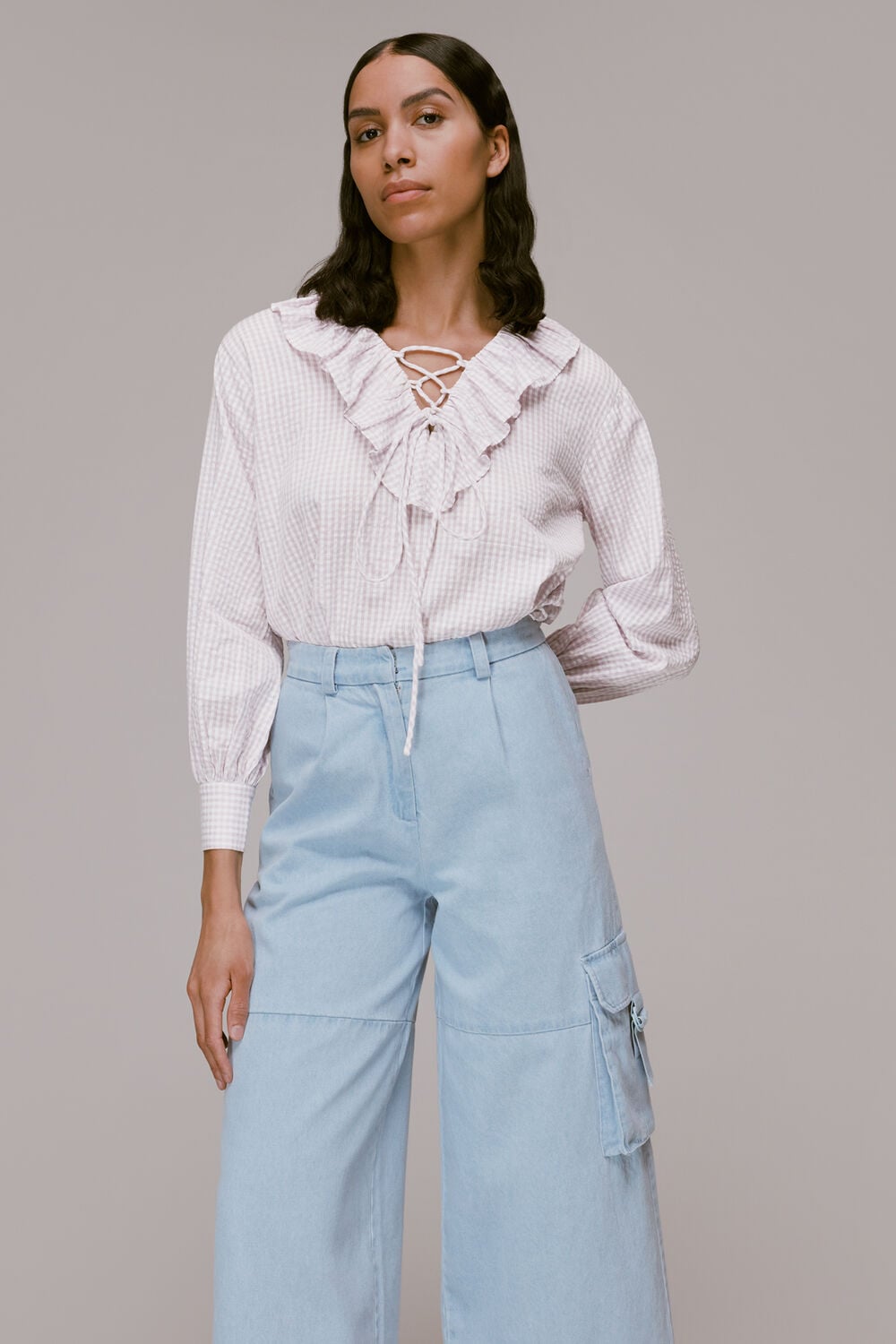 Francesca Check Blouse