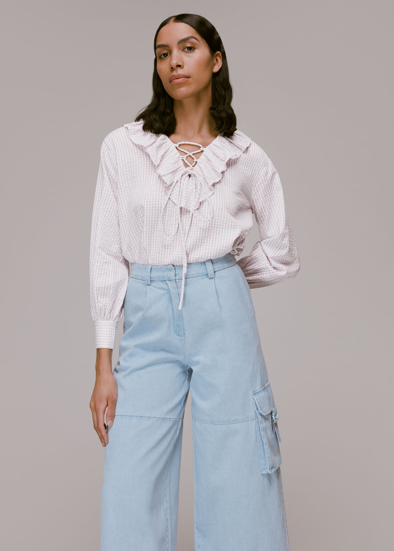 Francesca Check Blouse