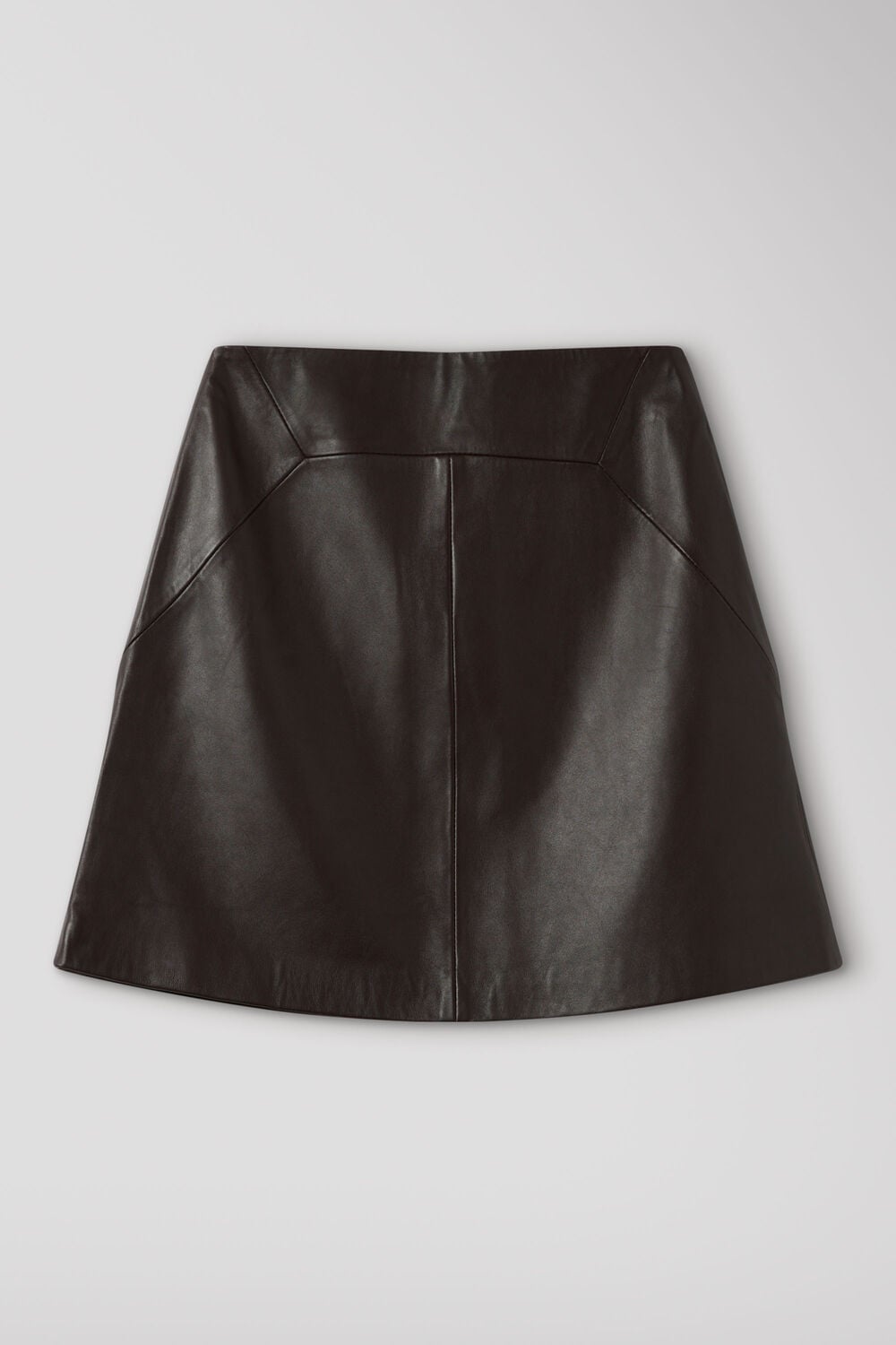 Leather A line Skirt
