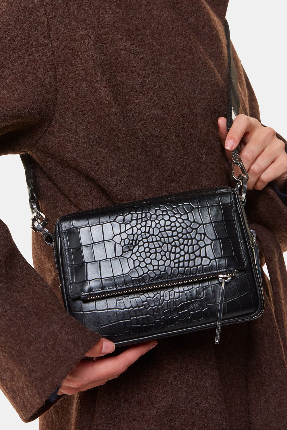 Bibi Croc Crossbody Bag