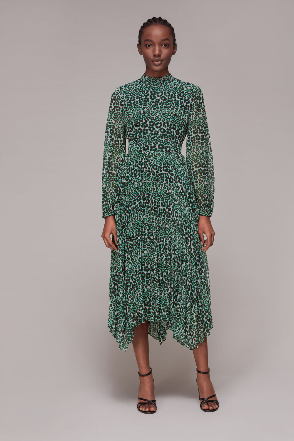 Petal Animal Pleated Dress