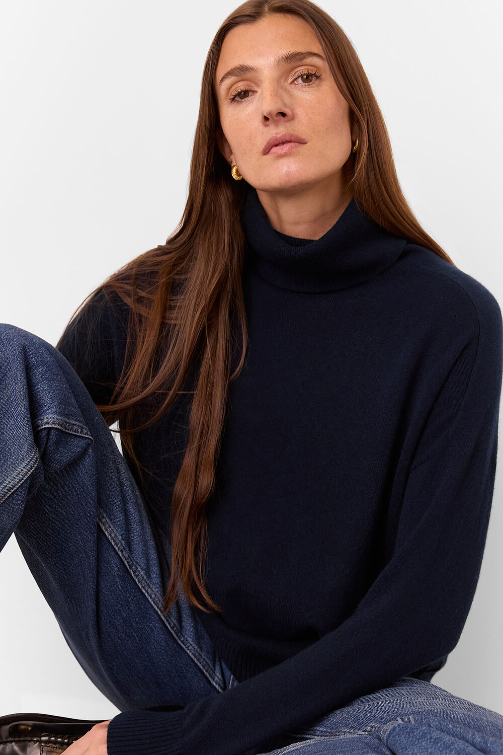 Cashmere Roll Neck Jumper