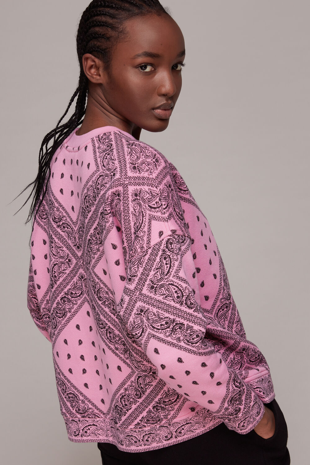 Bandana Printed Sweatshirt