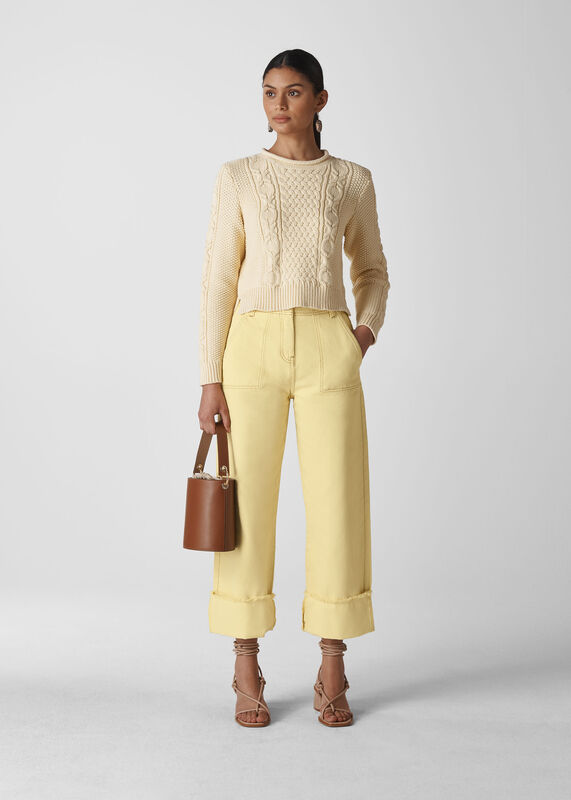 Fray Hem Turn Up Jean