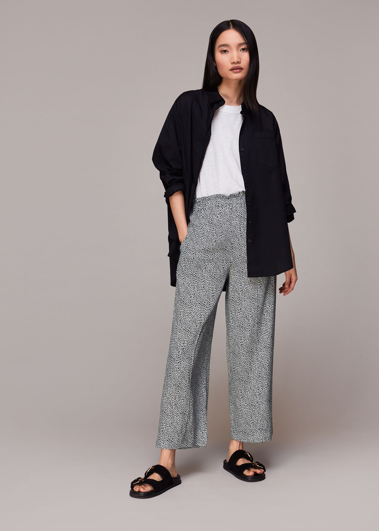 Gradient Leopard Print Trouser