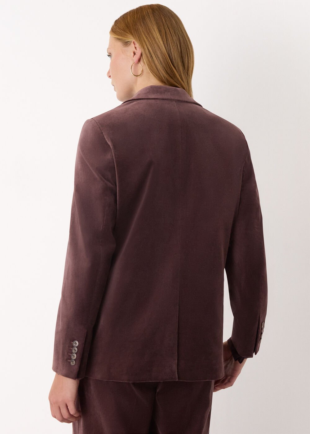 Cotton Velvet Tailored Blazer