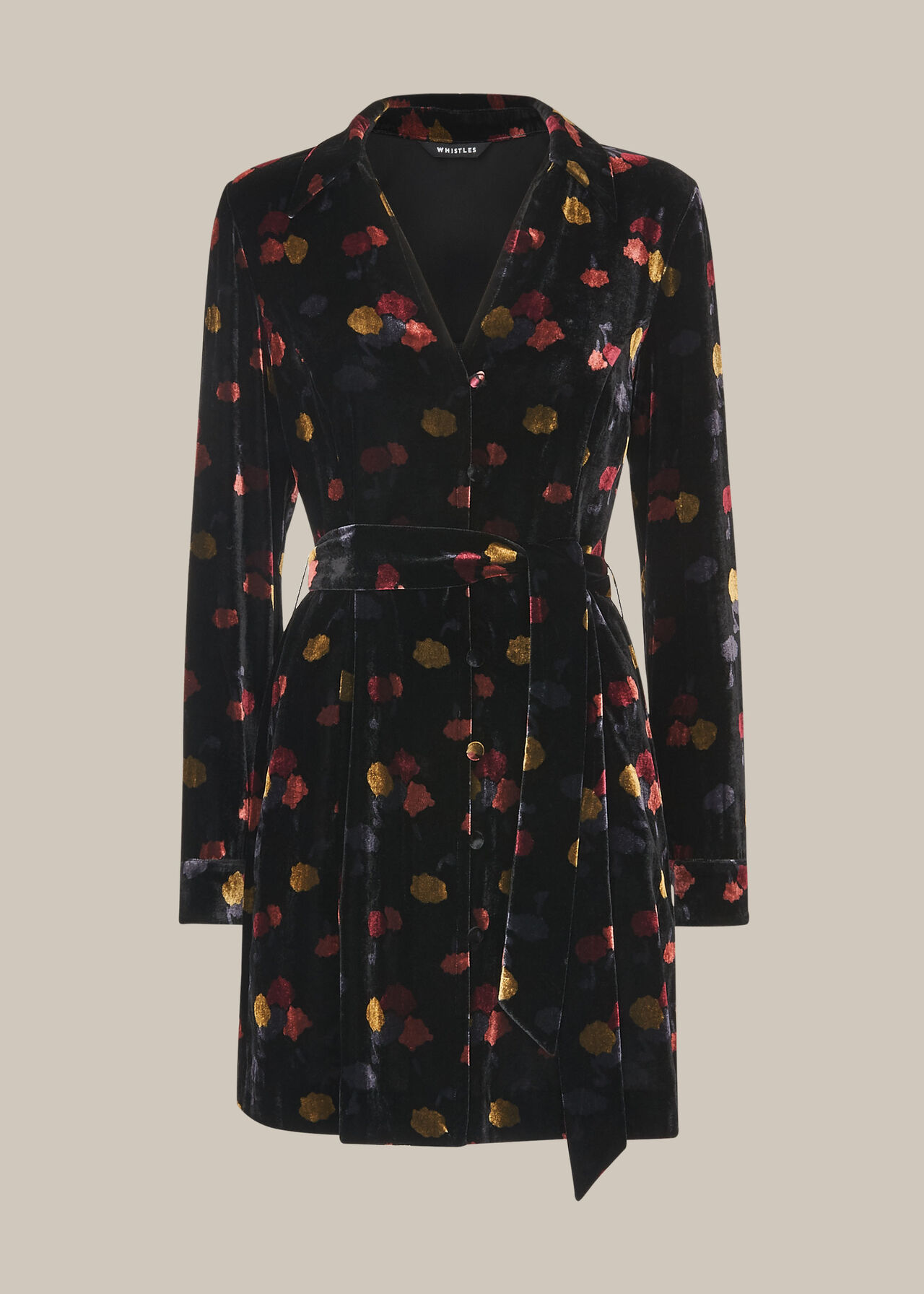 Flowerpod Velvet Dress