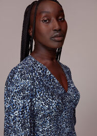 Speckled Leopard Midi Dress