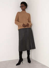 Cable Wool Mix Detail Knit