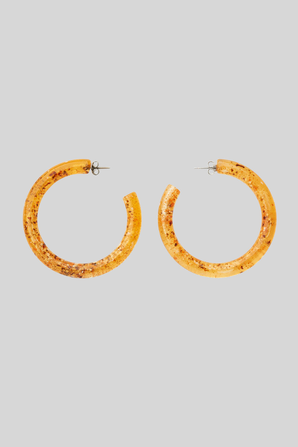Statement Speckled Resin Hoop Orange