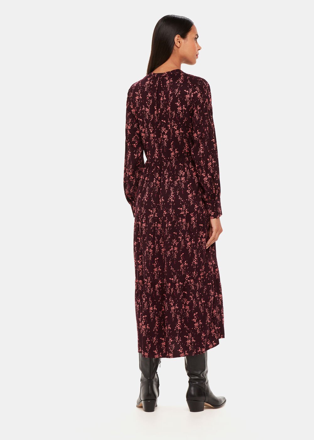 Wisteria Dot Trapeze Dress