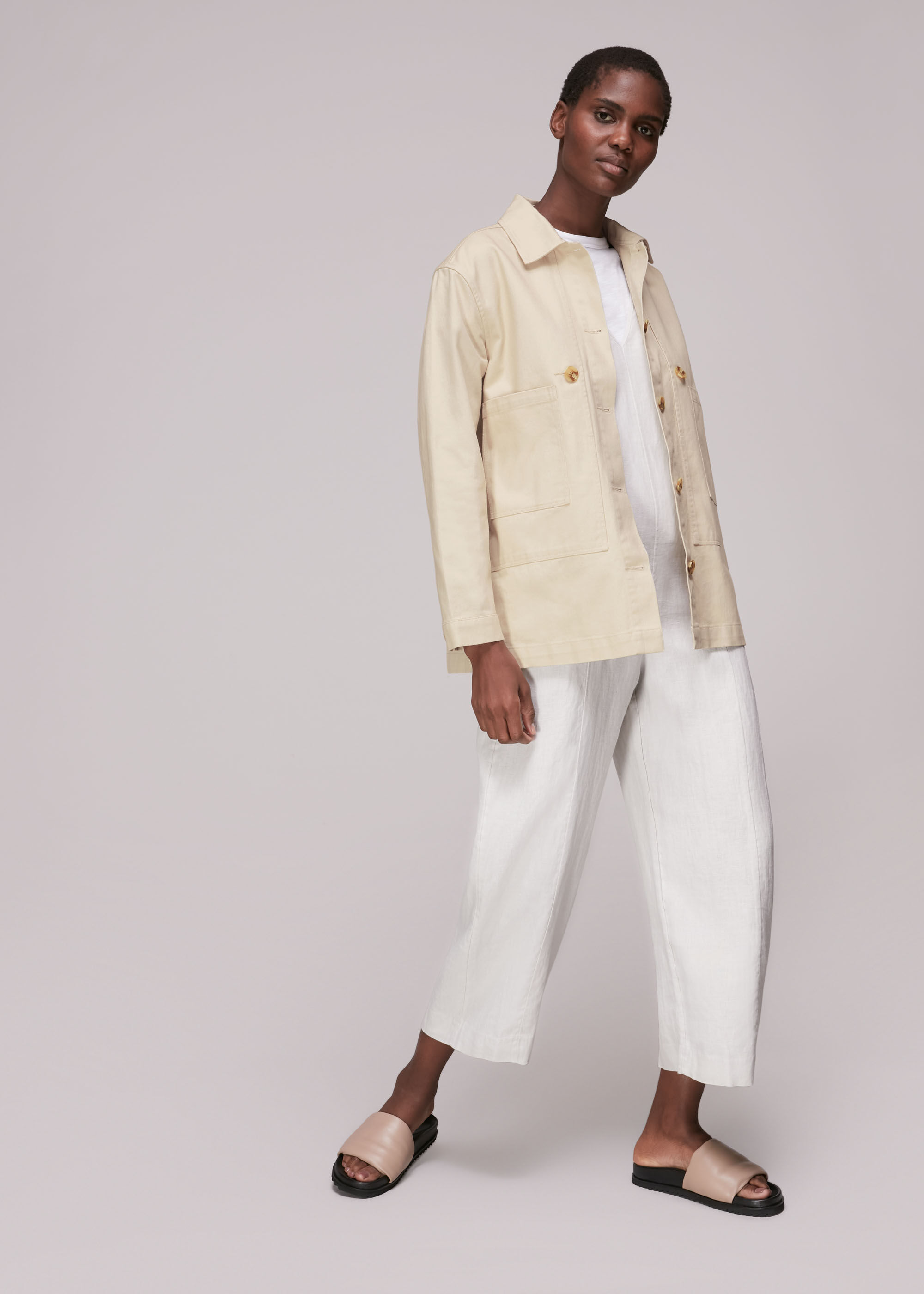 Neutral Casual Cargo Jacket WHISTLES