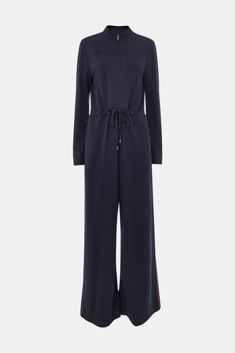 Ponte Side Stripe Jumpsuit