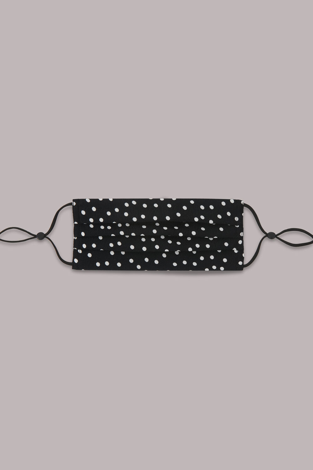 Black Irregular Spot Face Covering