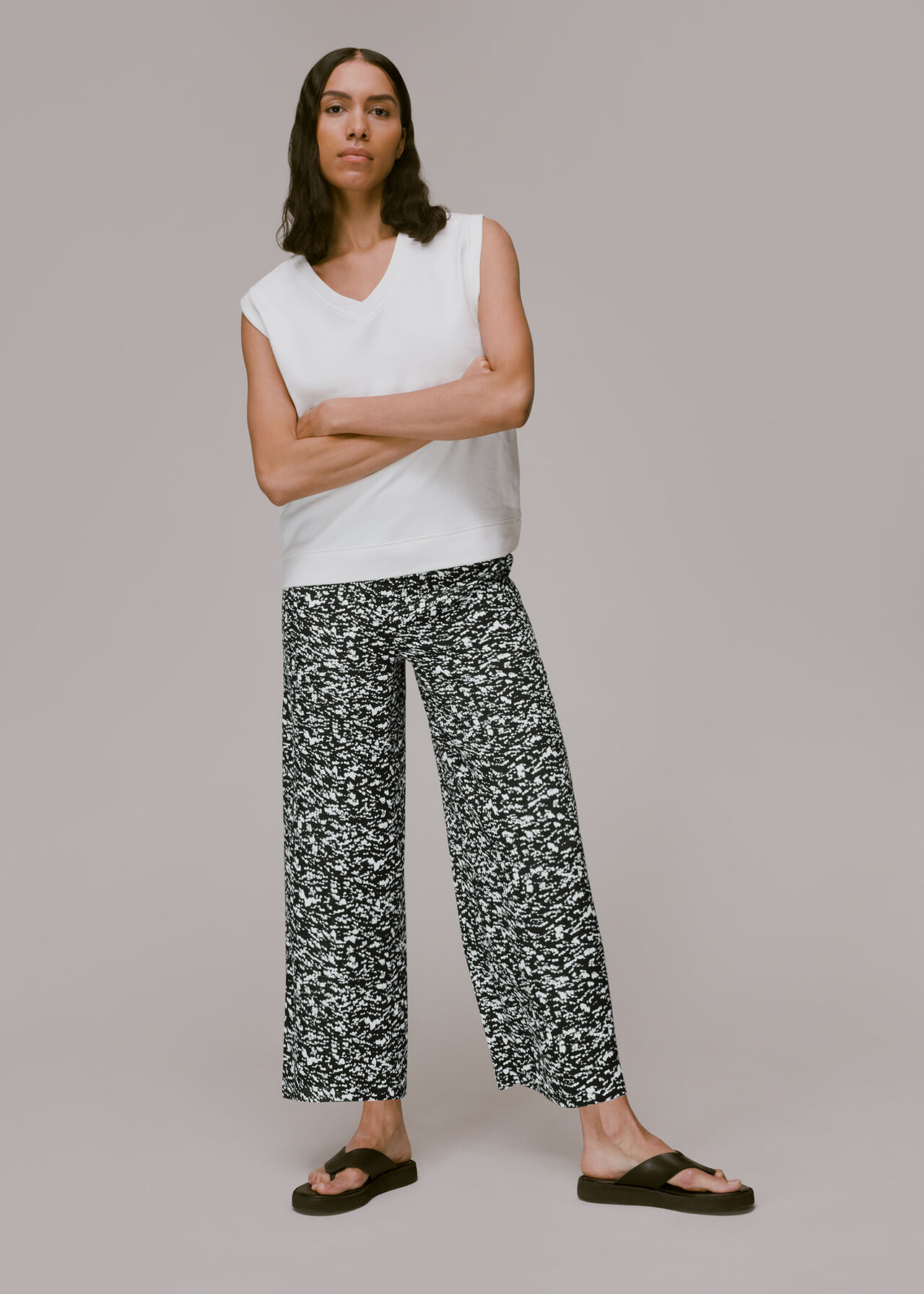 Abstract Smudge Trouser