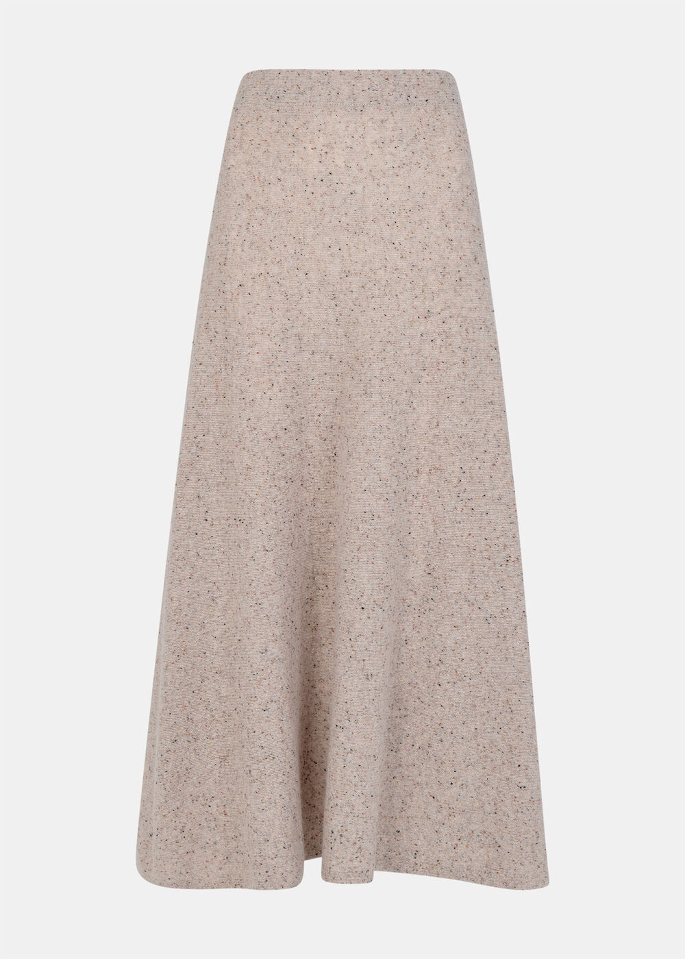 Wool Textured Midi Skirt