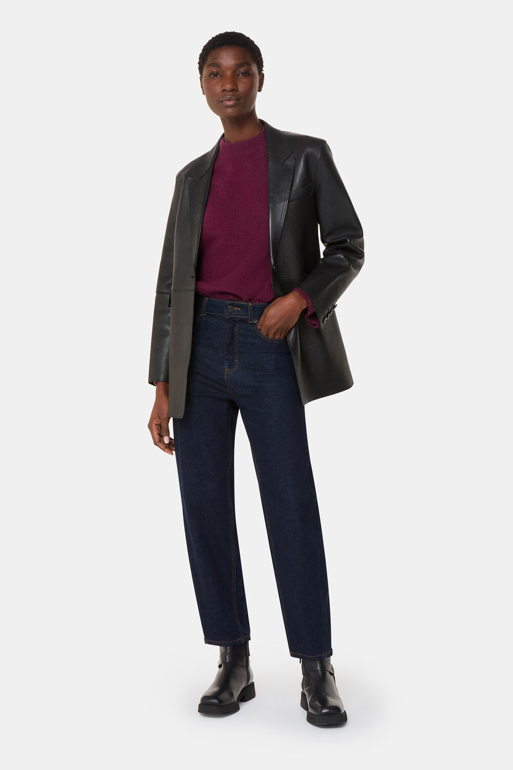 Wool Mix Side Split Knit
