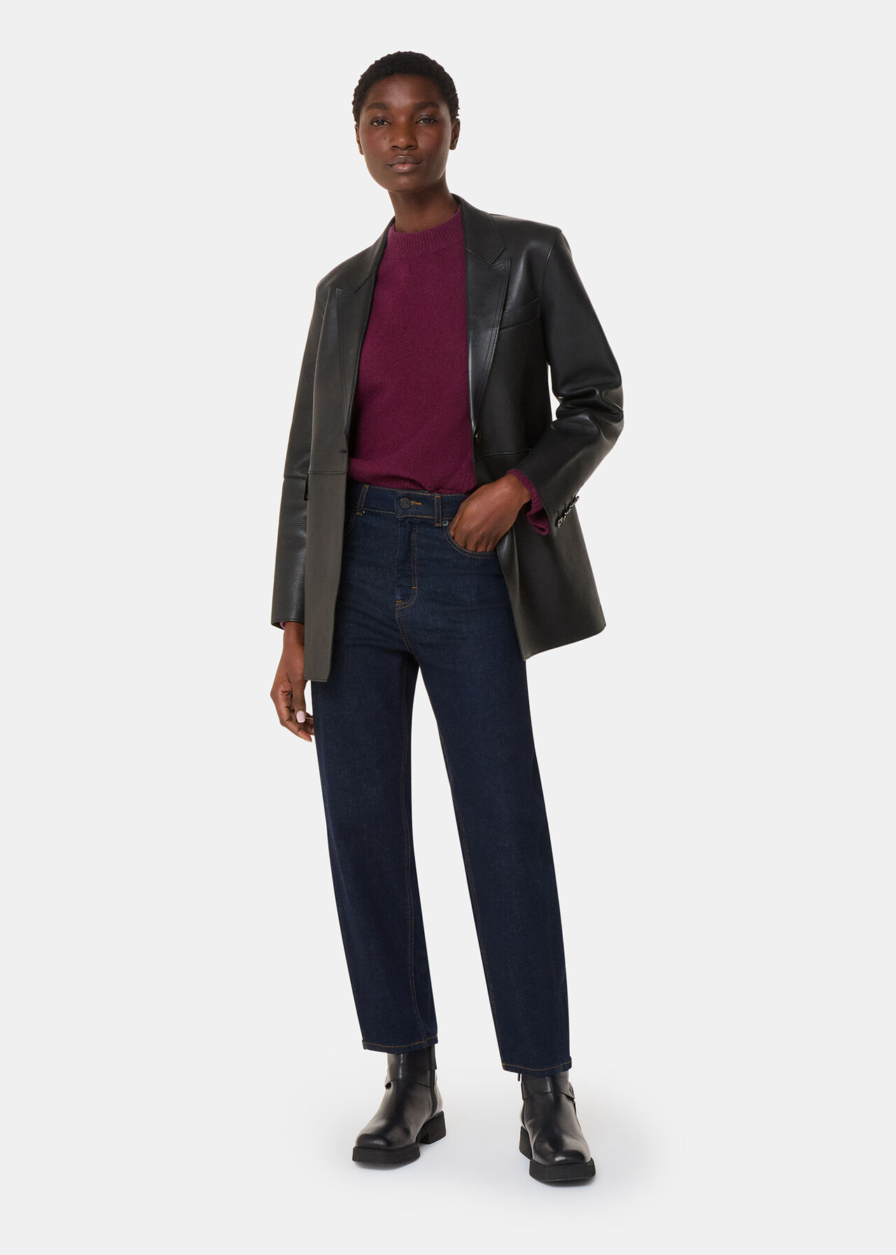 Wool Mix Side Split Knit
