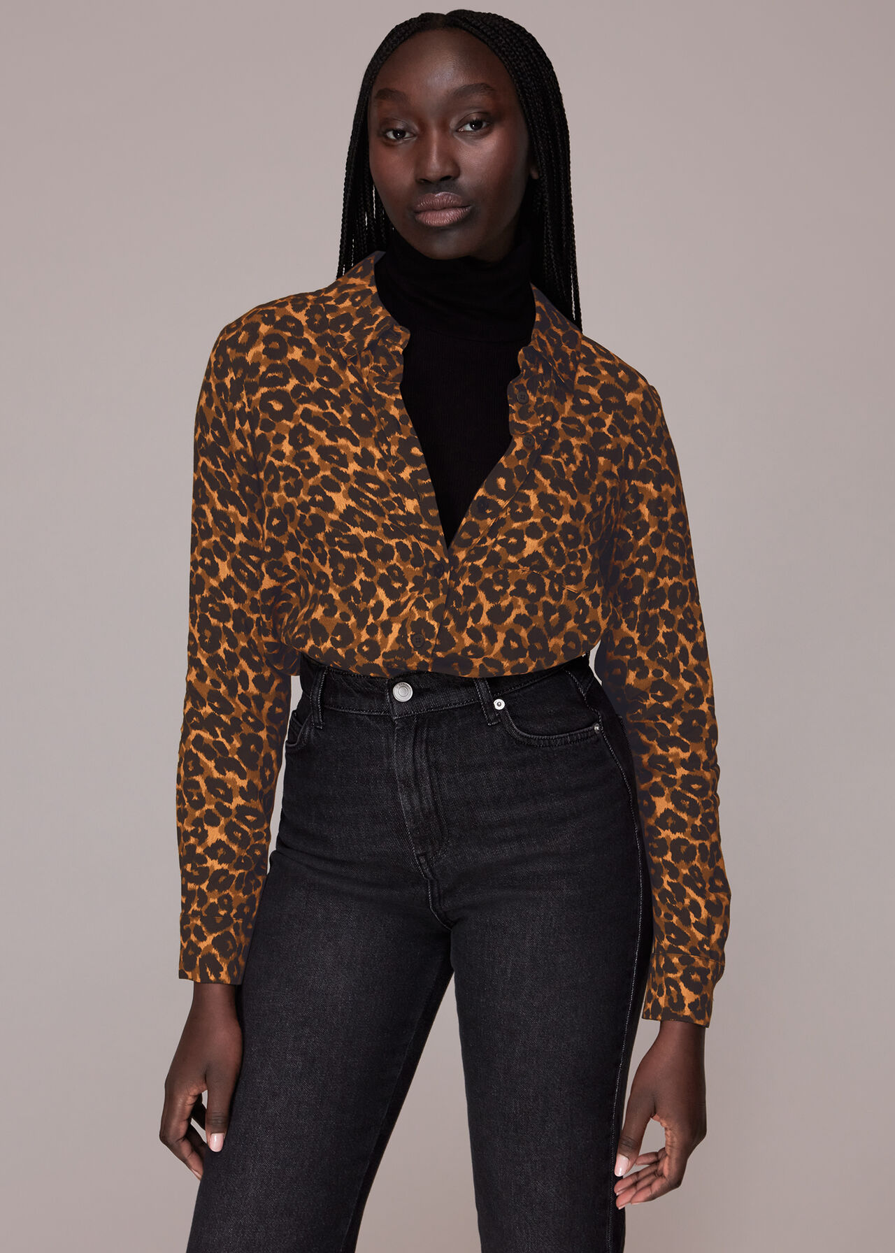 Leopard Print Classic Leopard Print Shirt, WHISTLES